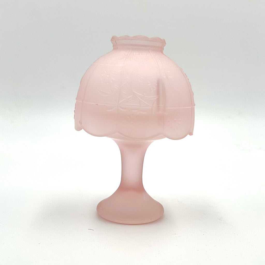 Westmoreland Pink Satin Glass Fairy Lamp