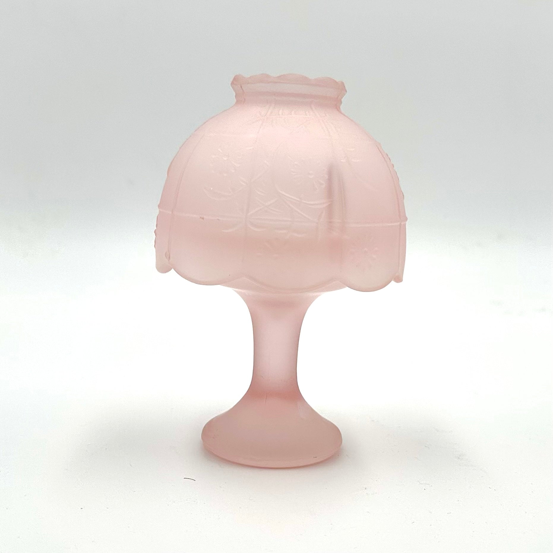 Westmoreland Pink Satin Glass Fairy Lamp