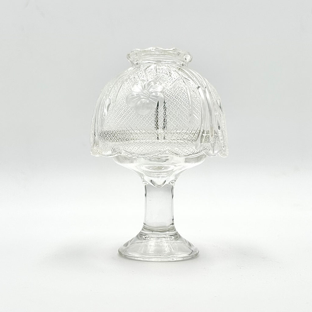 Indiana Glass Co Clear Chantilly Fairy Lamp
