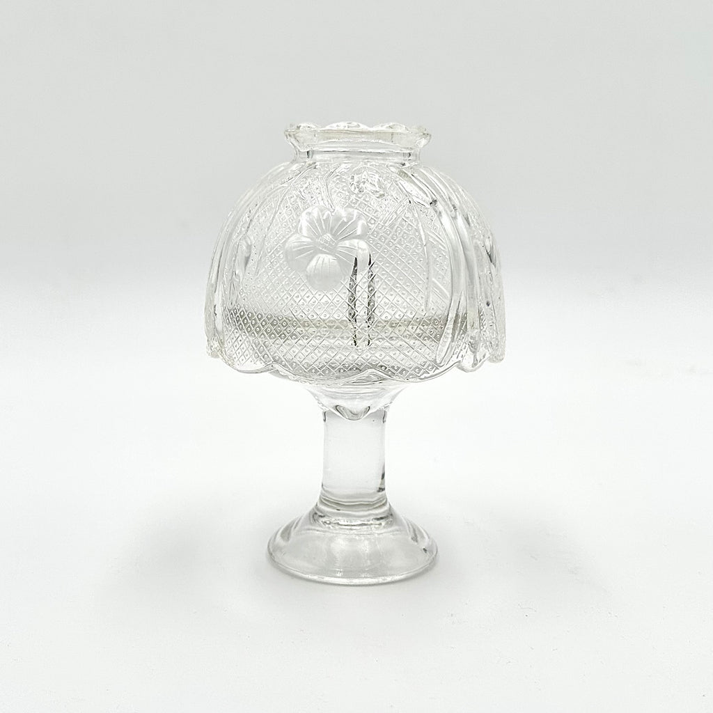 Indiana Glass Co Clear Chantilly Fairy Lamp