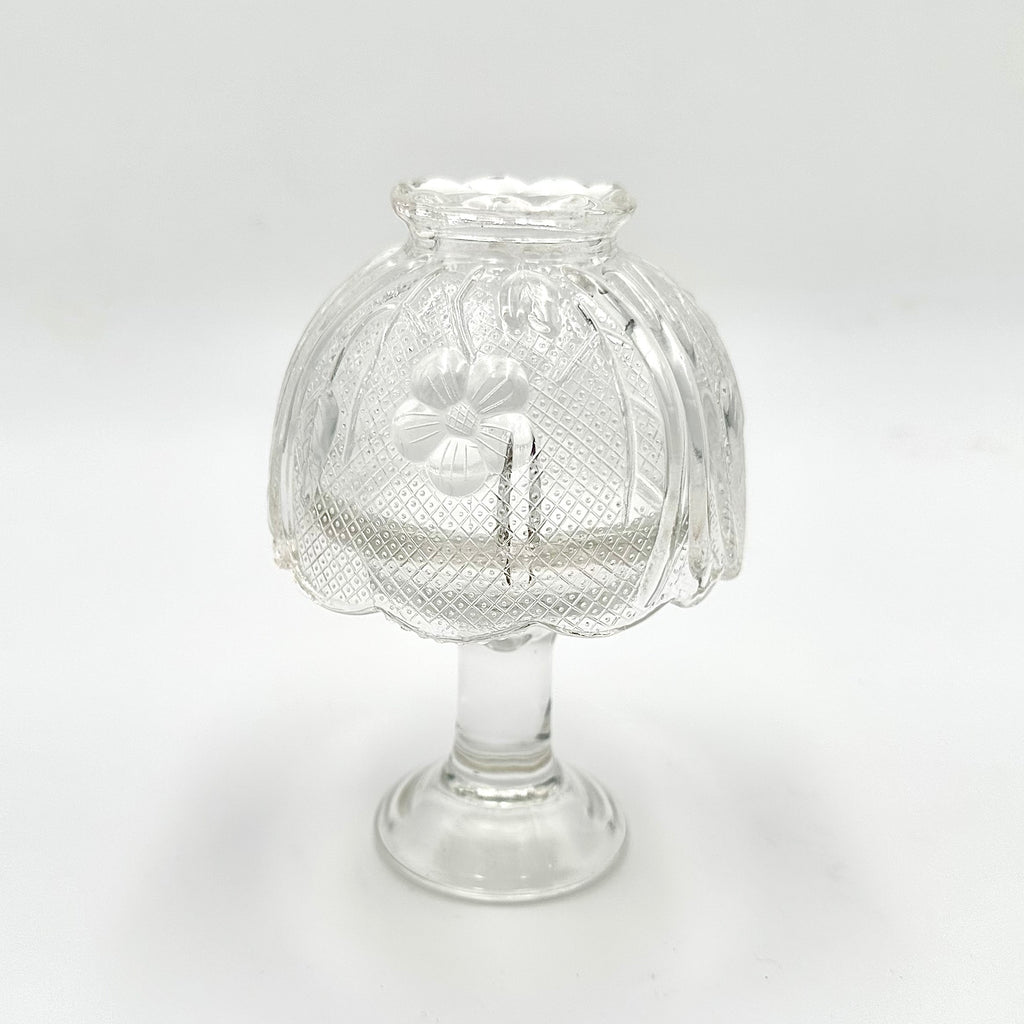 Indiana Glass Co Clear Chantilly Fairy Lamp