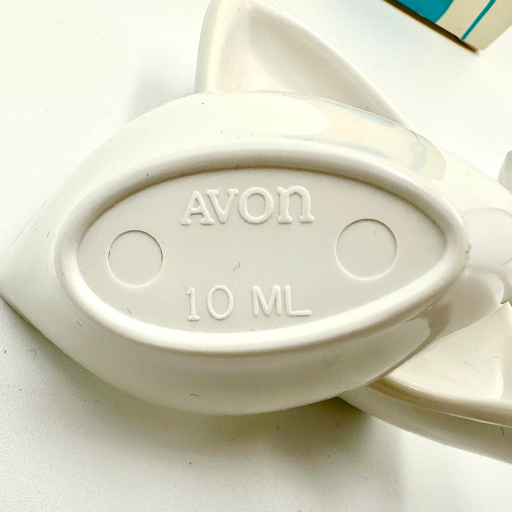 Avon Loving Spoonfuls Goose Measuring Spoons Set Ceramic Made in Italy with Box