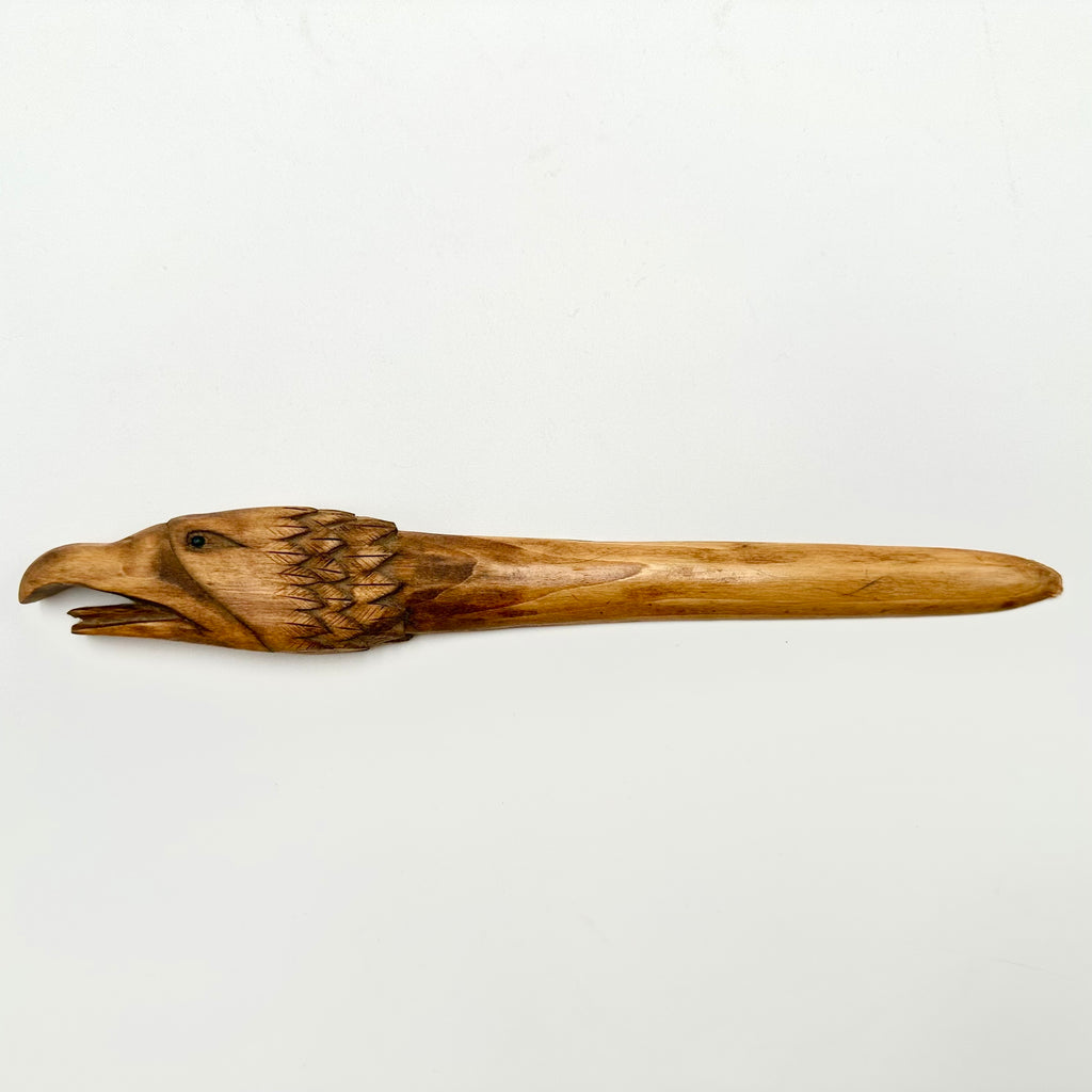 Hand Carved Wooden Eagle Letter Opener