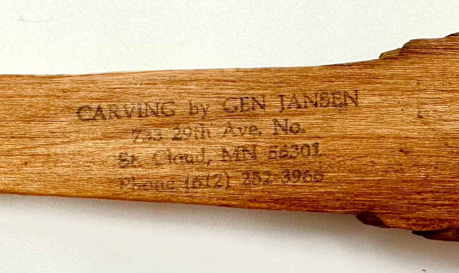 Hand Carved Wooden Eagle Letter Opener