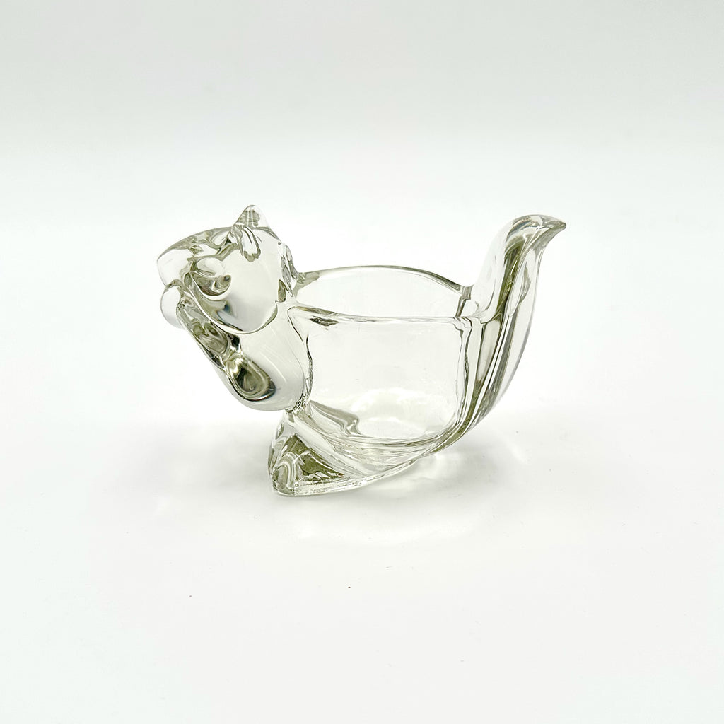 Avon Glass Squirrel Candle Holder