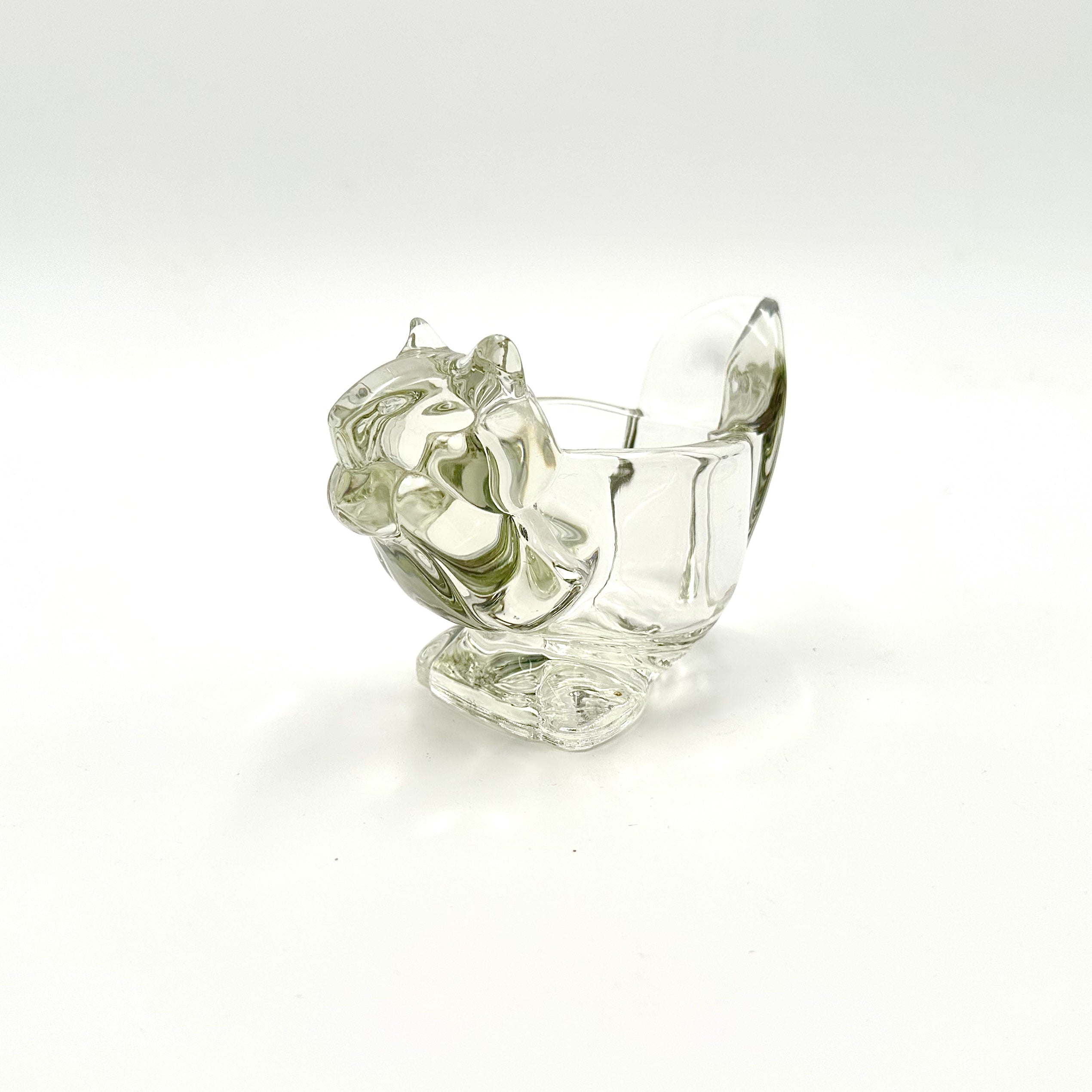 Avon Glass Squirrel Candle Holder