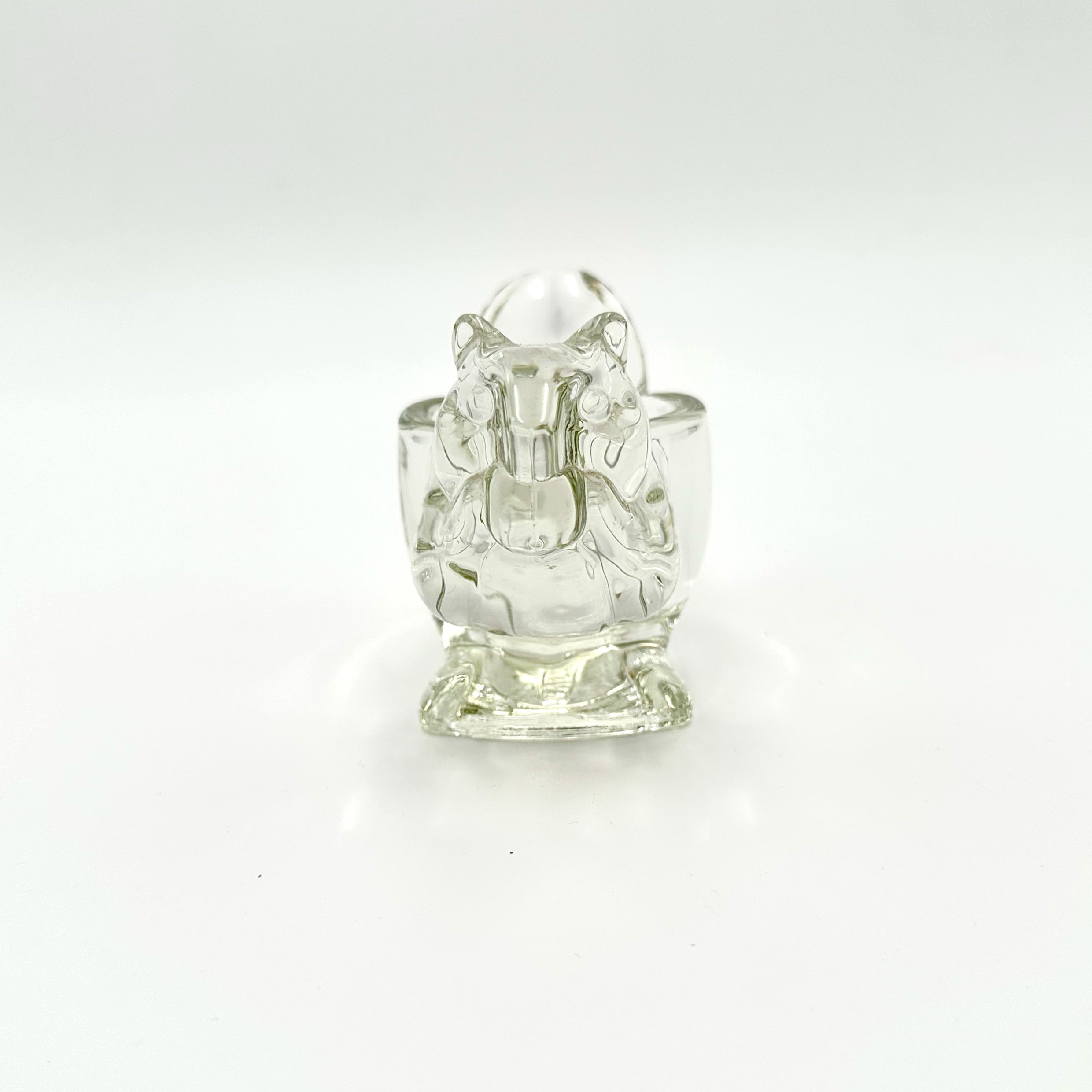 Avon Glass Squirrel Candle Holder