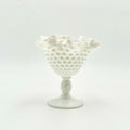 Fenton Milk Glass Hobnail Mini Compote Pedestal Dish