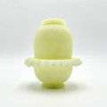 Fenton Uranium Satin Persian Medallion Fairy Lamp