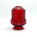 Indiana Glass Co Ruby Red Stars and Bars Fairy Lamp