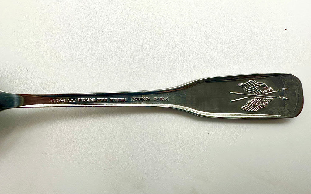 Vintage State Souvenir Spoons Lot Bicentennial 1776–1976 Stainless Steel USA