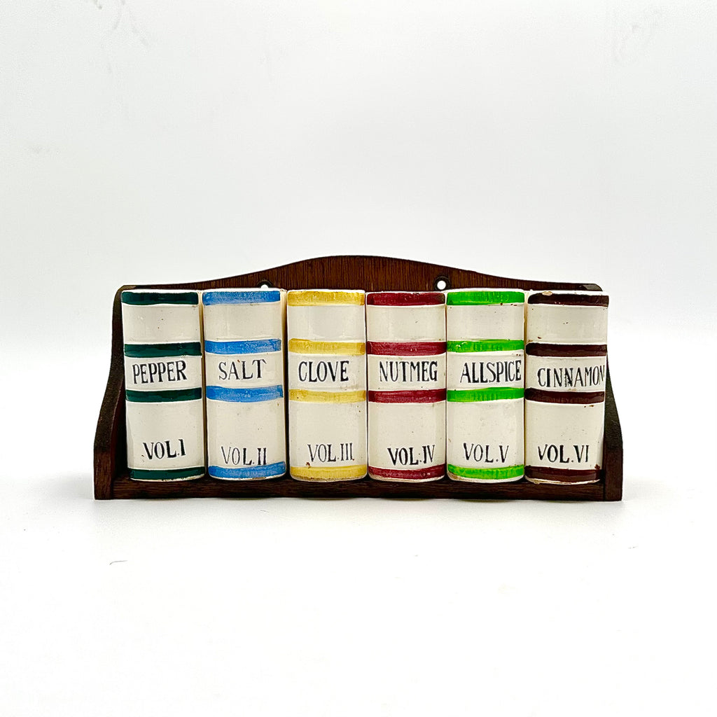 Westwood "Library Book" Spice Jar Set & Shelf