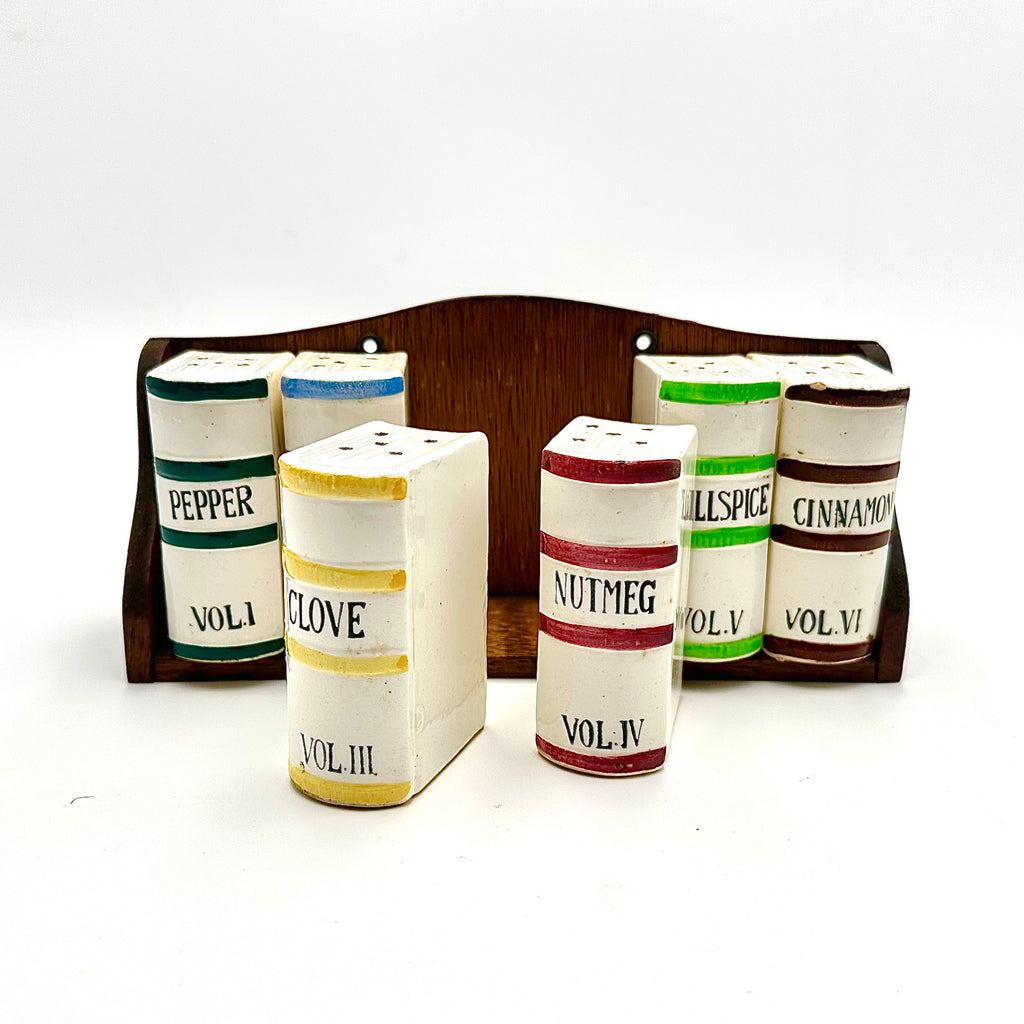 Westwood "Library Book" Spice Jar Set & Shelf