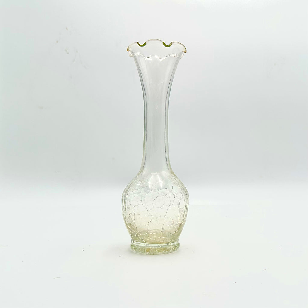 Blenko Crackle Glass Bud Vase