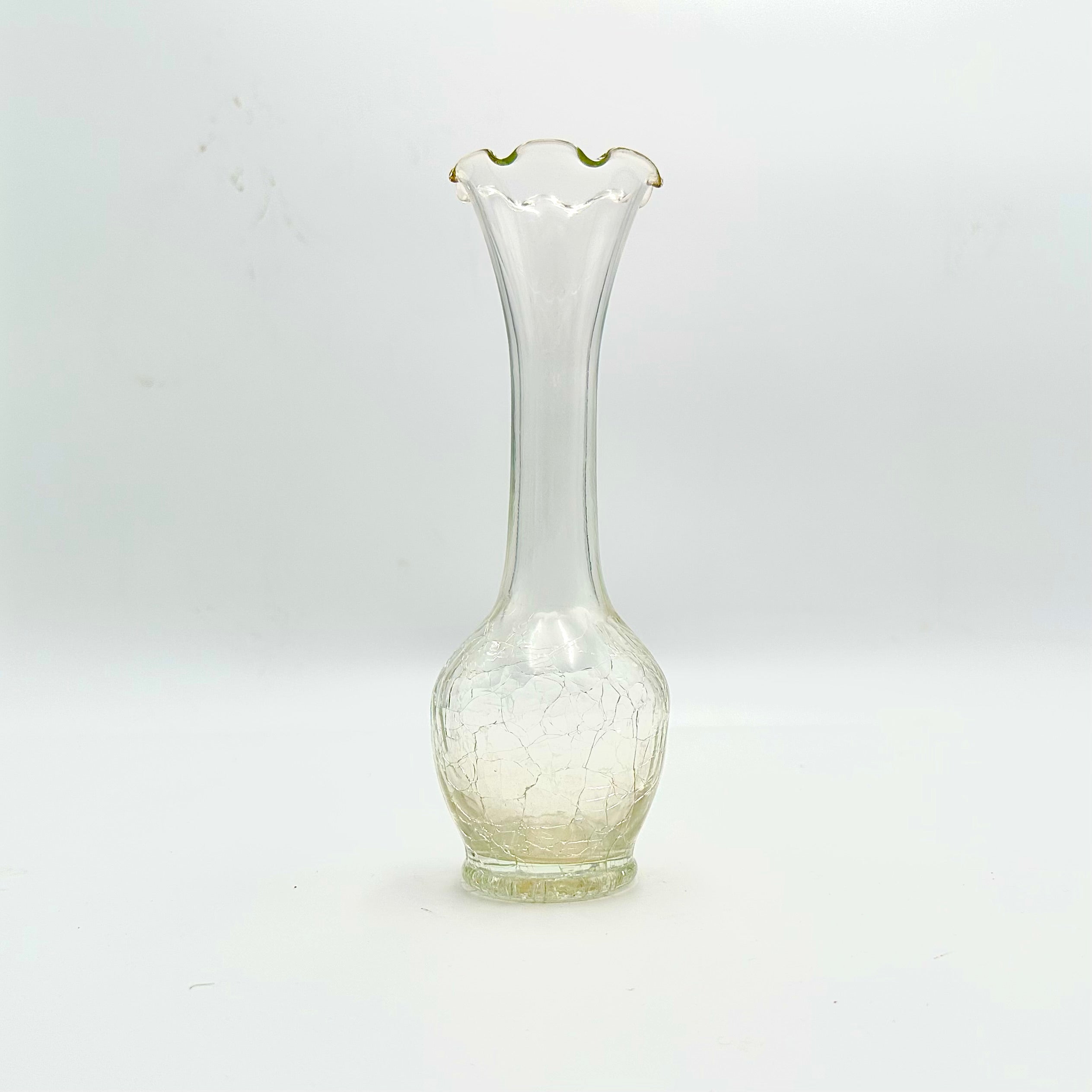 Blenko Crackle Glass Bud Vase
