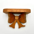 Vintage Wooden Bow Wall Shelf