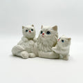 HOMCO Persian Cat Figurine & Kittens