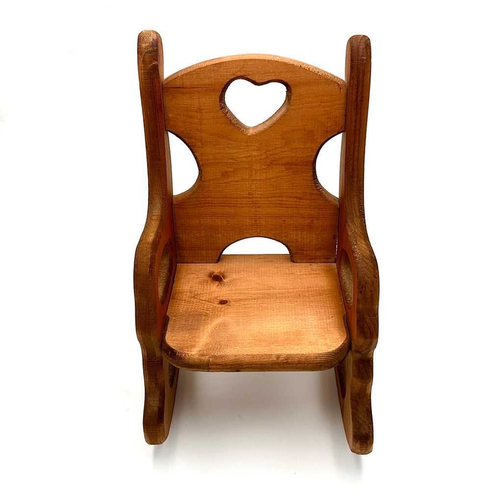 Vintage Miniature Wooden Rocking Chair