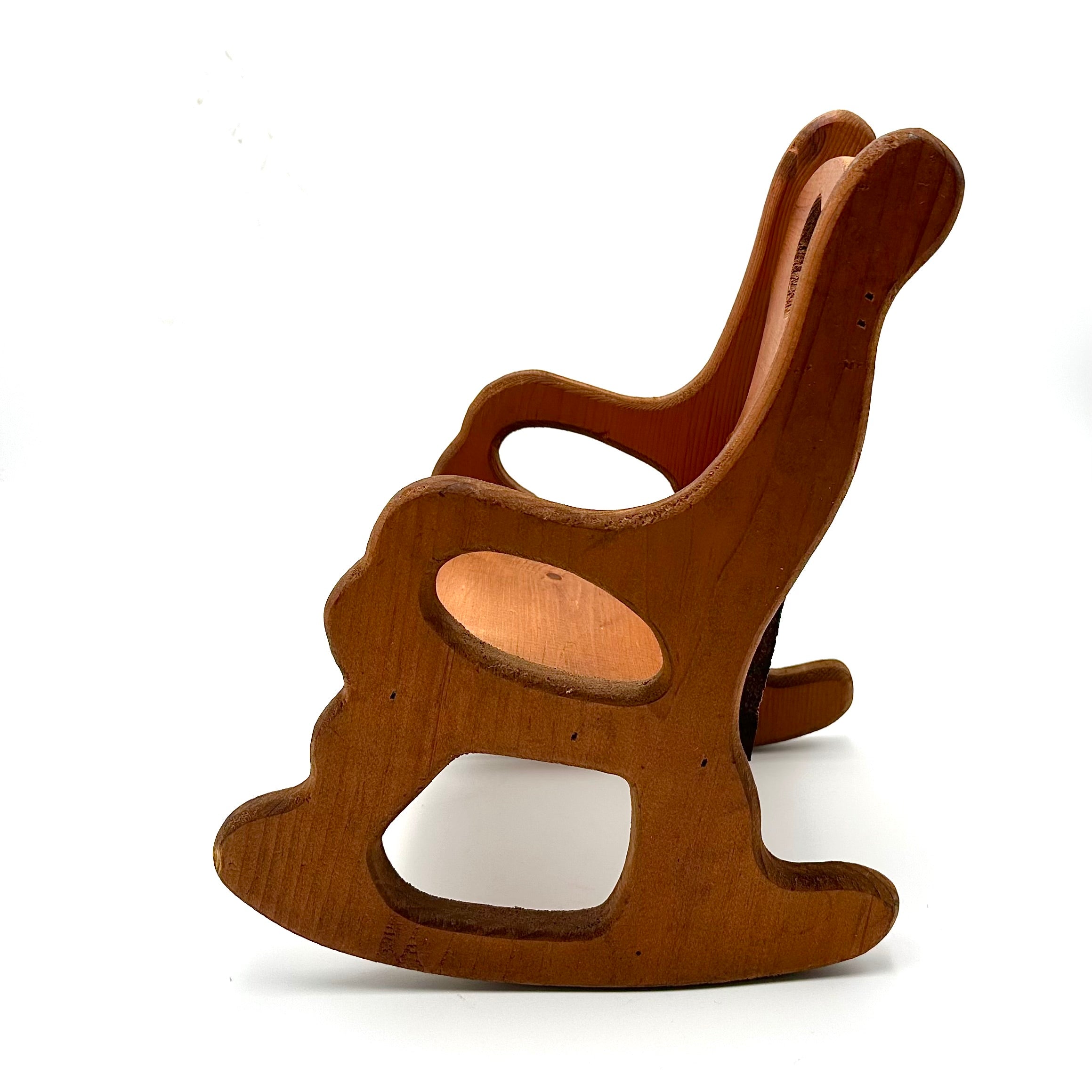 Vintage Miniature Wooden Rocking Chair