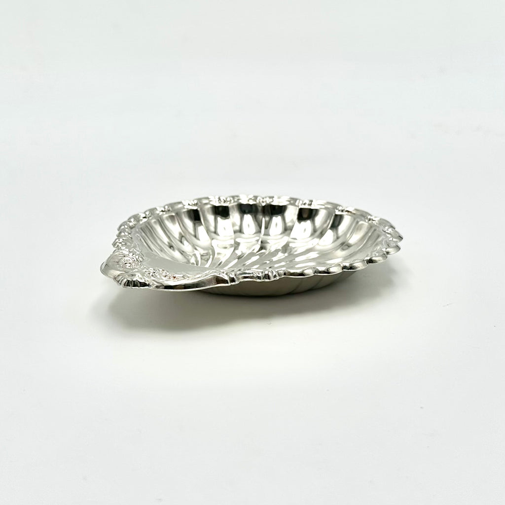 Silverplate Seashell Tray Scallop Shell Dish