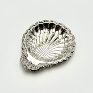Silverplate Seashell Tray Scallop Shell Dish