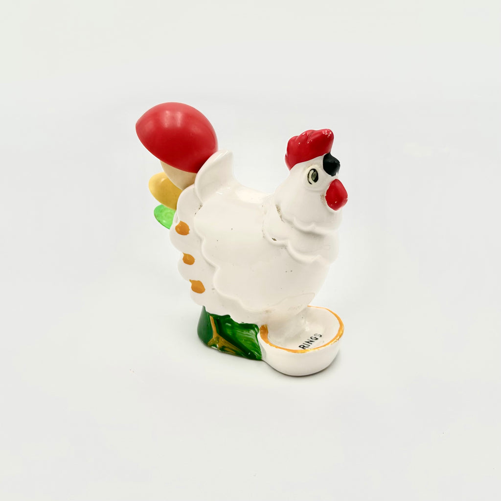 Florida Hen Measuring Spoon Holder Ring Dish