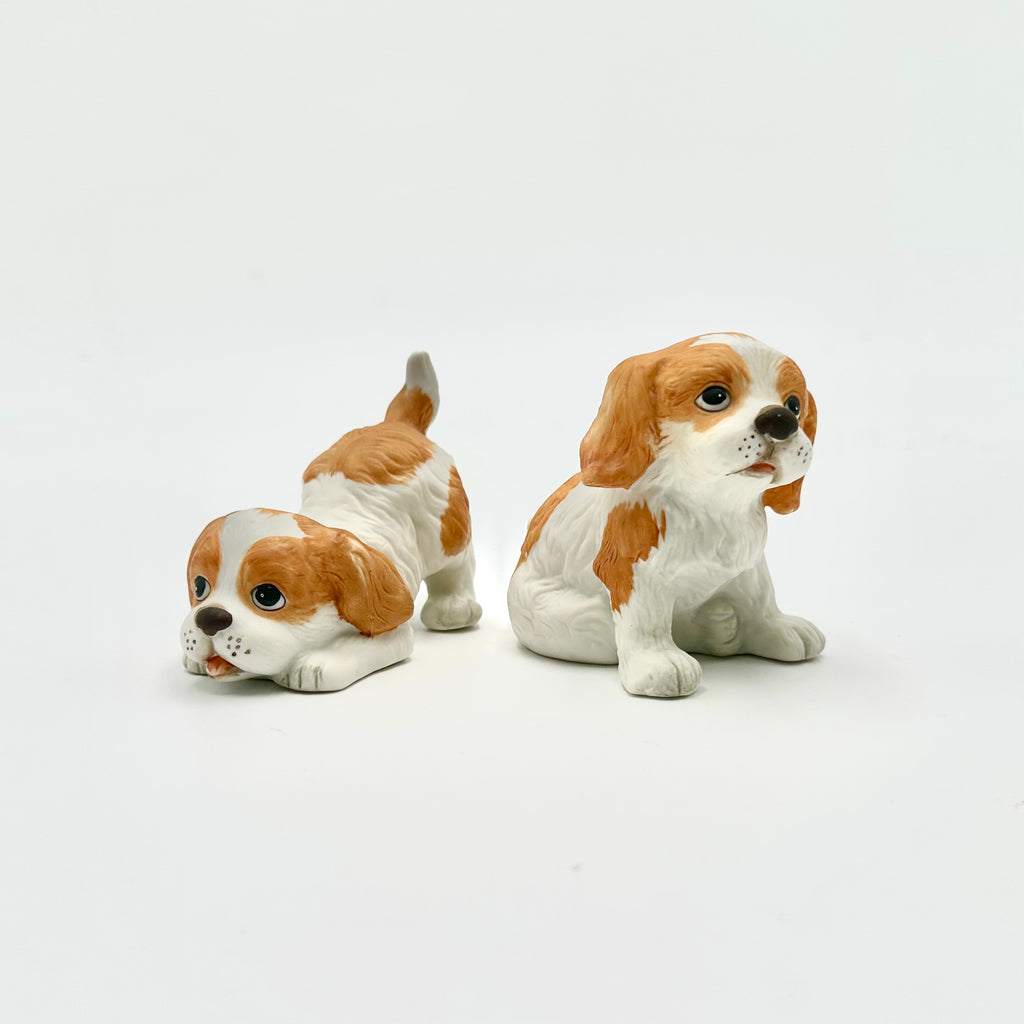 Homco Puppy Figurines Pair