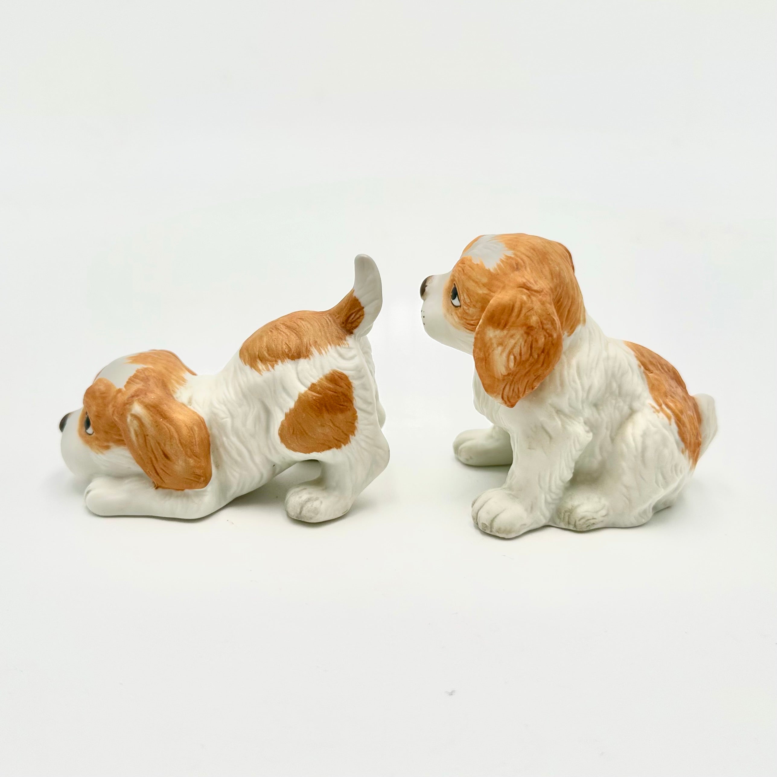 Homco Puppy Figurines Pair