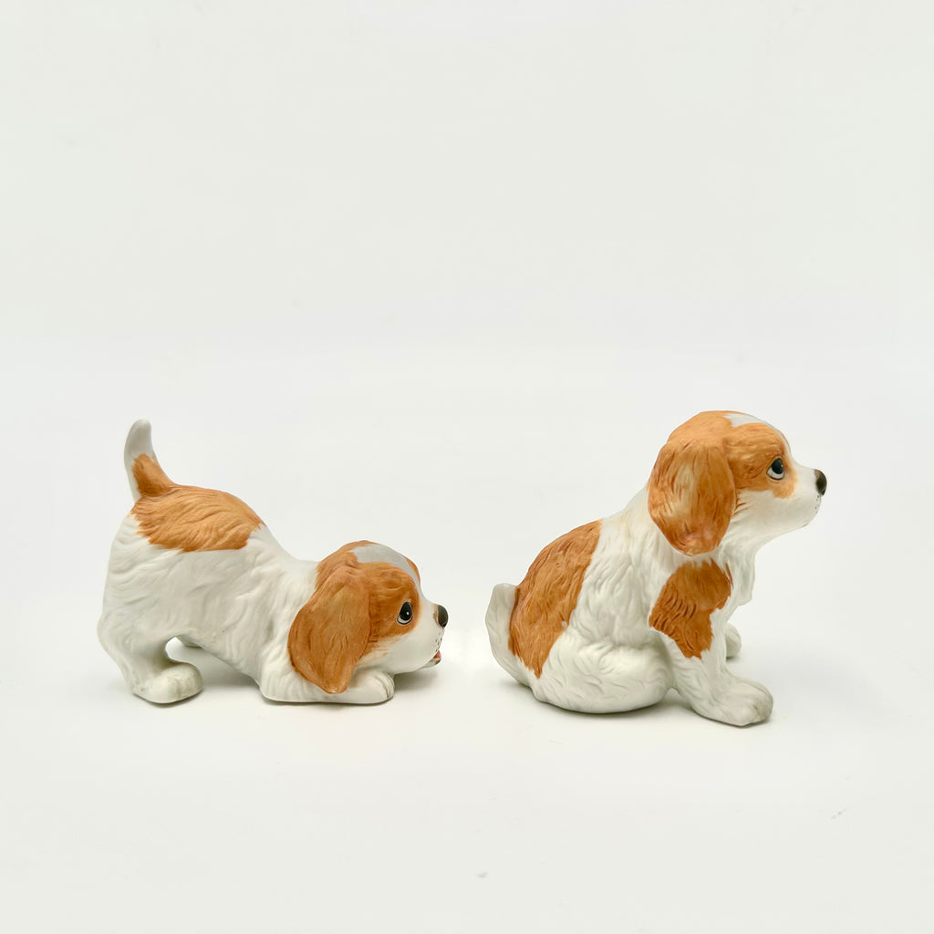 Homco Puppy Figurines Pair