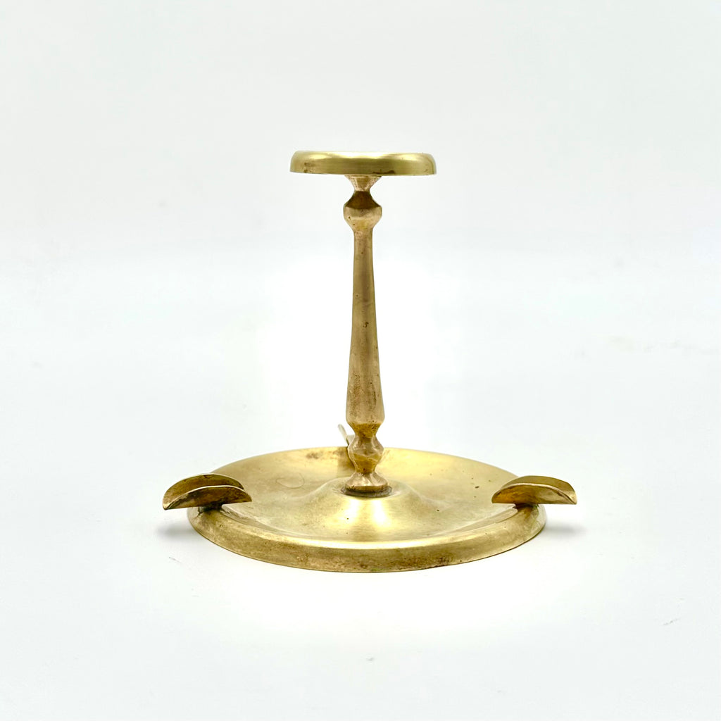 Brass Ashtray With Smoking Stand