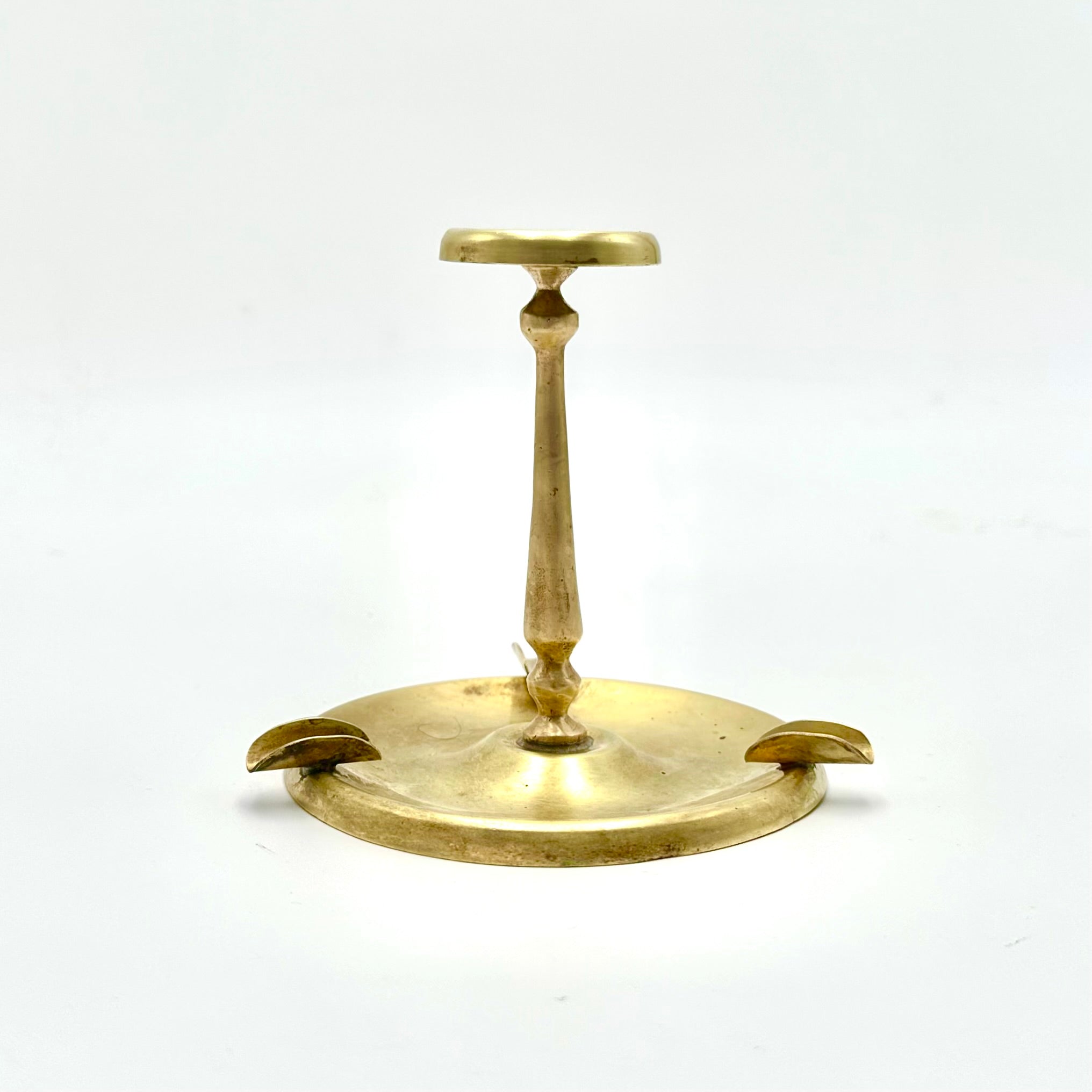Brass Ashtray With Smoking Stand