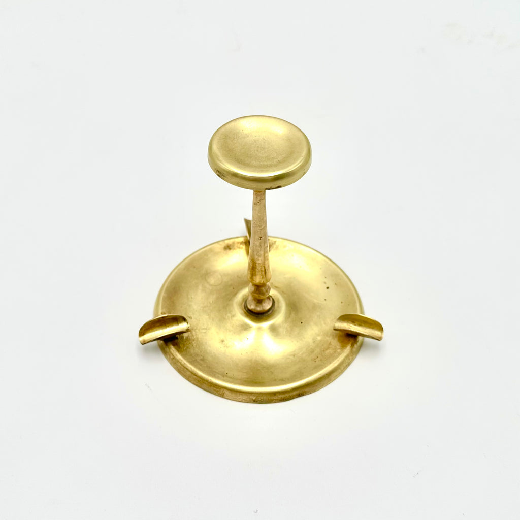 Brass Ashtray With Smoking Stand