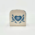 Corelle Blue Hearts Napkin Holder