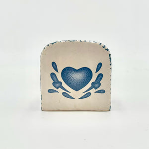 Corelle Blue Hearts Napkin Holder