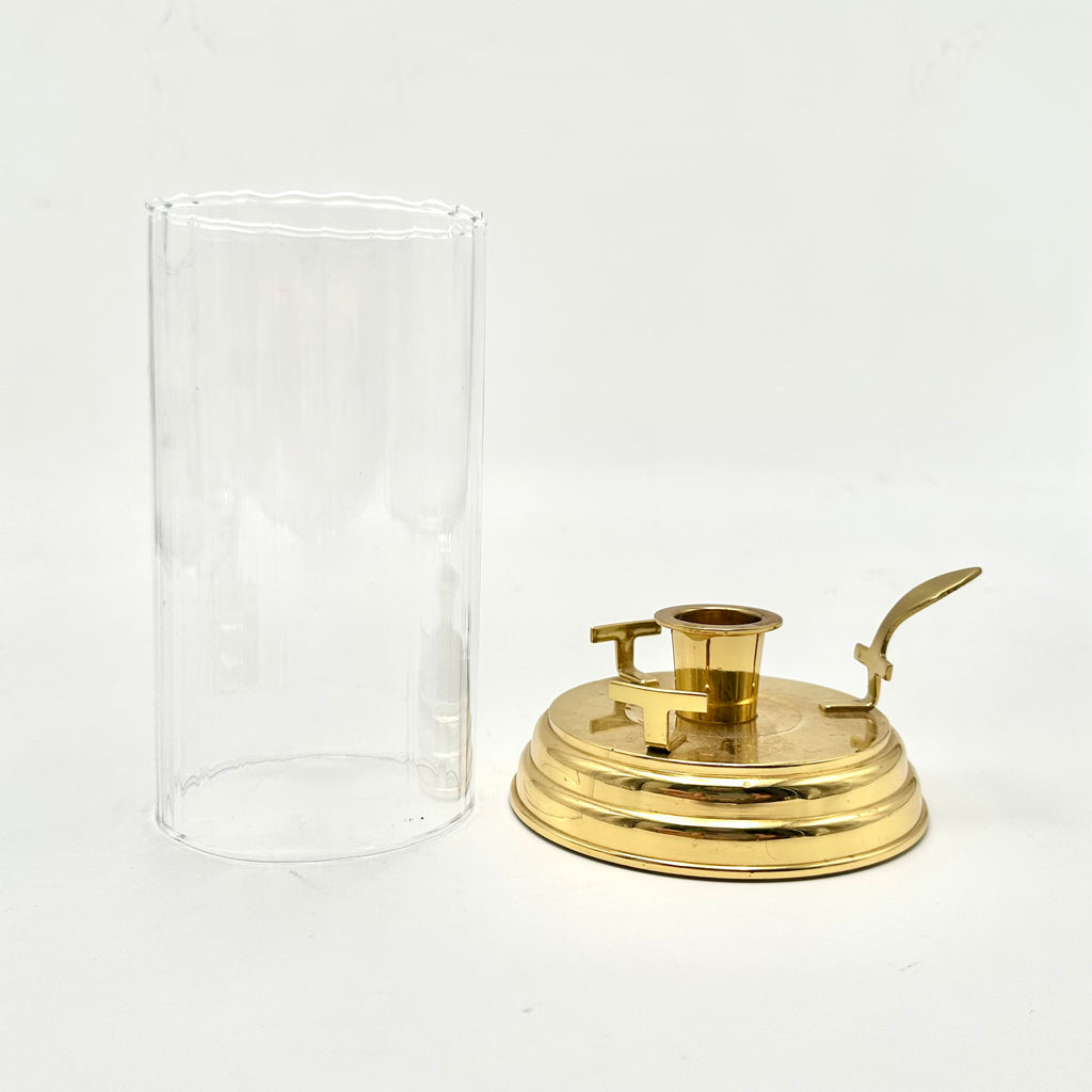 Partylite Brass Hurricane Candle Holder