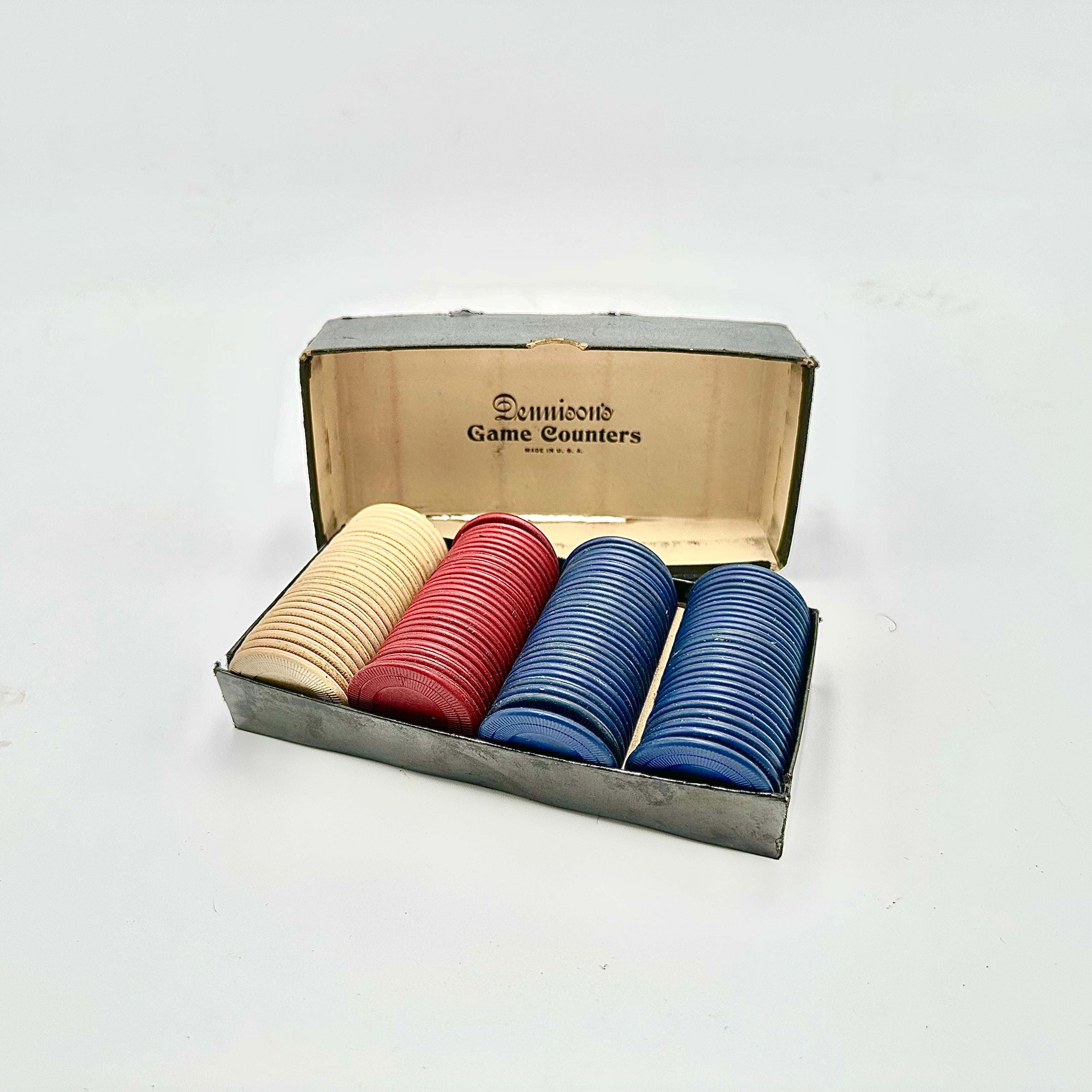 Dennison's Game Counters Poker Chip Set