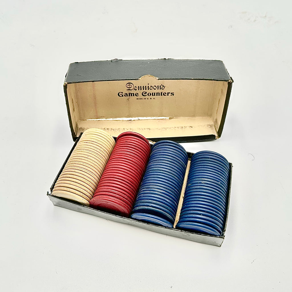 Dennison's Game Counters Poker Chip Set
