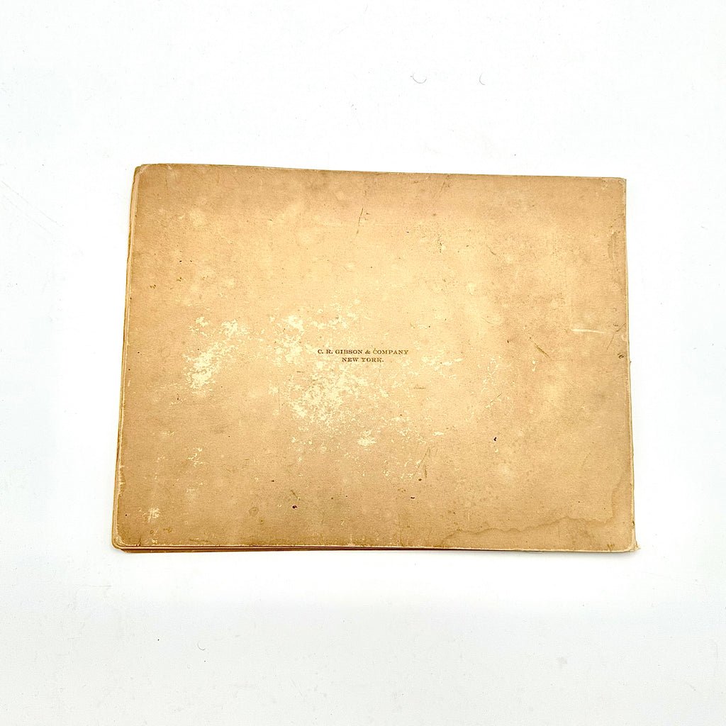 Antique 1901 "Roses on Your Way" Marriage Keepsake Book By C.R. Gibson