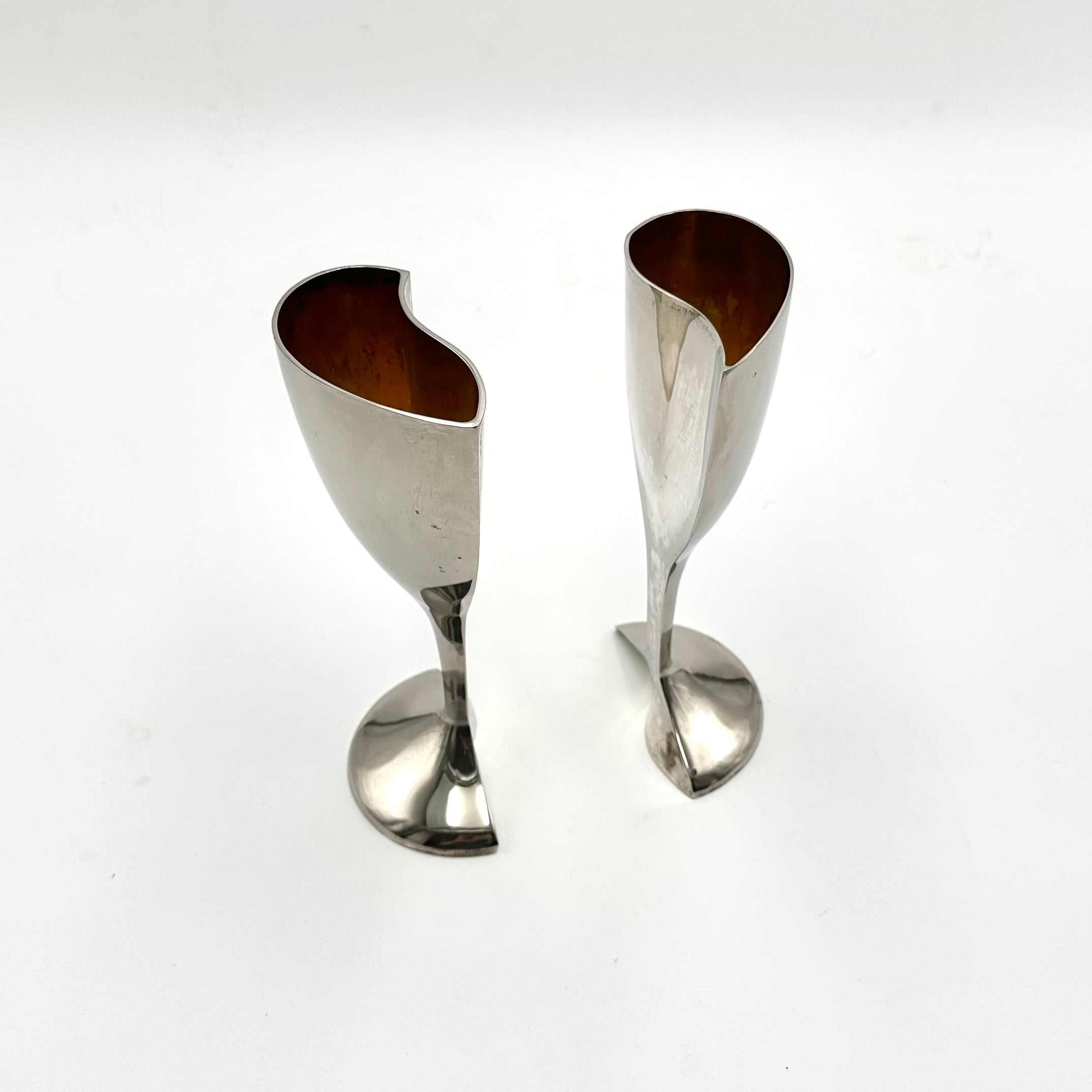 Lennox Kirk Steiff Collection Interlocking Champagne Flutes