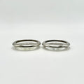 Leonard Silverplated Italy Glass Coasters Set of 2
