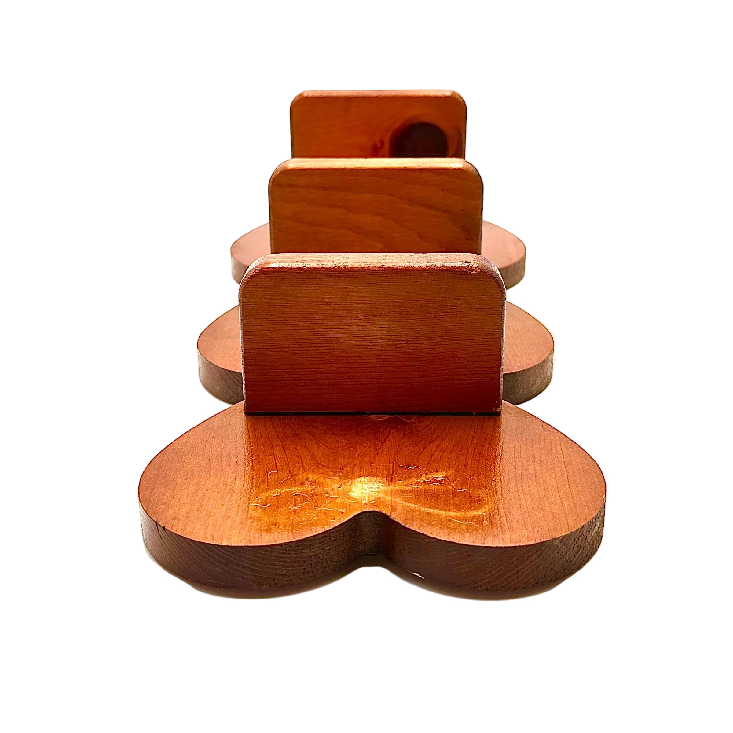 Wooden Heart Wall Shelf with Peg Hook