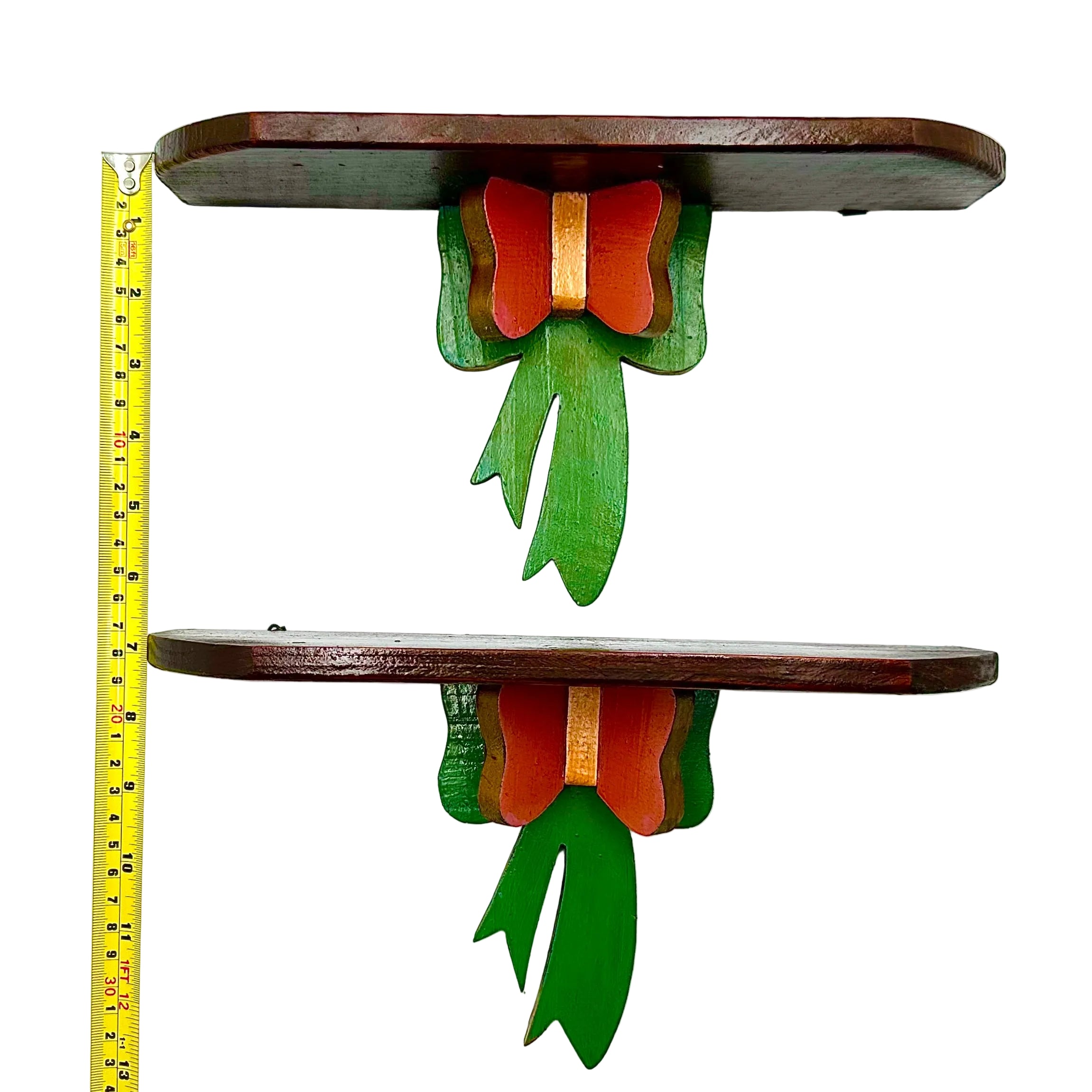 Handmade Wooden Wall Shelf Set