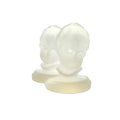 L.E. Smith Victorian Child Frosted Glass Bookends