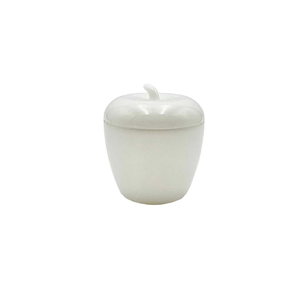 Hazel Atlas Milk Glass White Apple Jam Jar