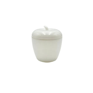 Hazel Atlas Milk Glass White Apple Jam Jar