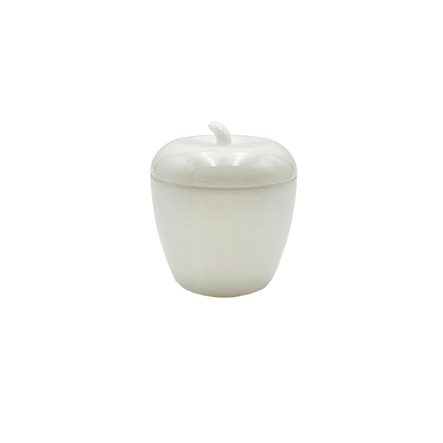 Hazel Atlas Milk Glass White Apple Jam Jar