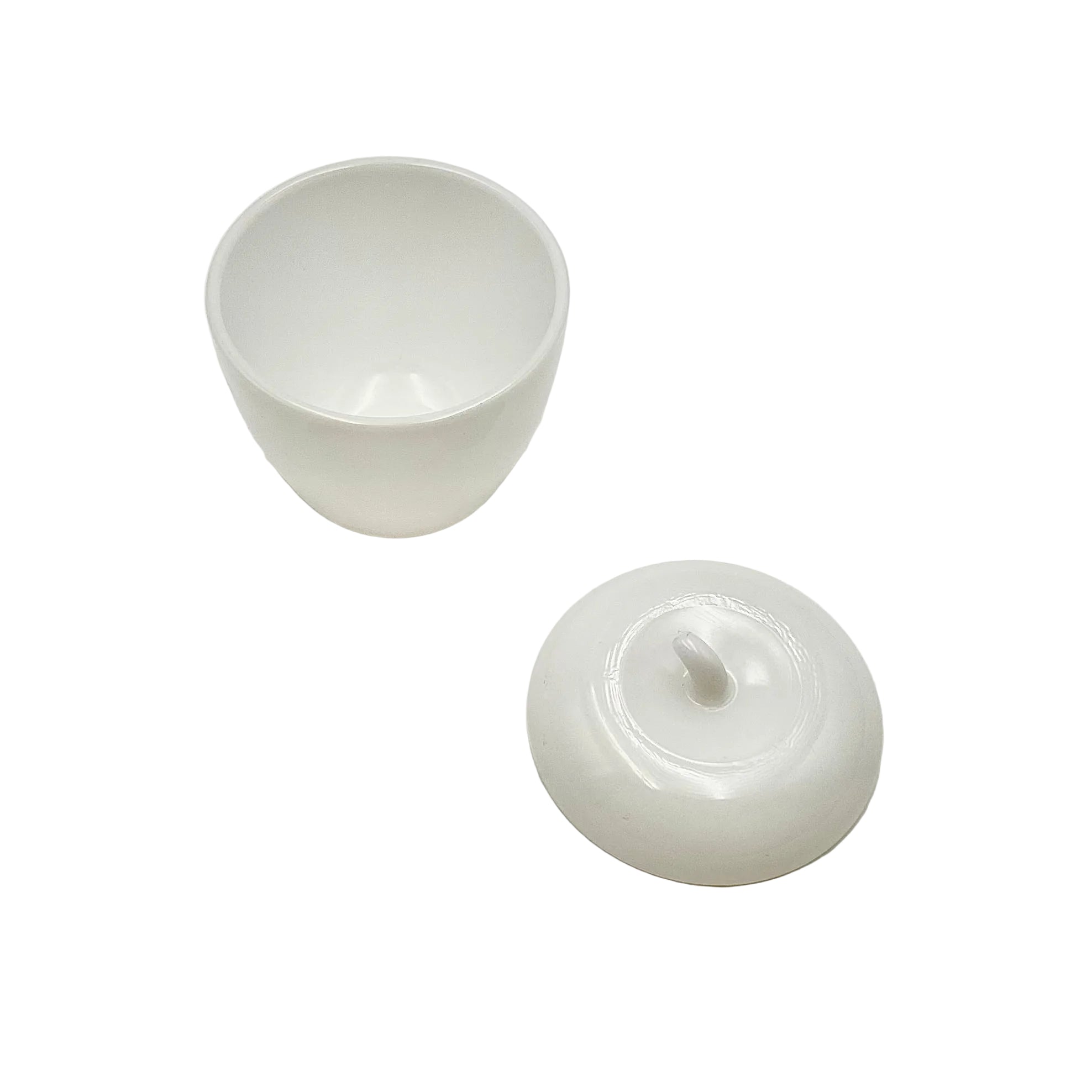 Hazel Atlas Milk Glass White Apple Jam Jar