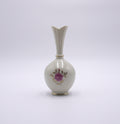 Lenox Ivory Porcelain Bud Vase with Hand-Painted Rose & 24k Gold
