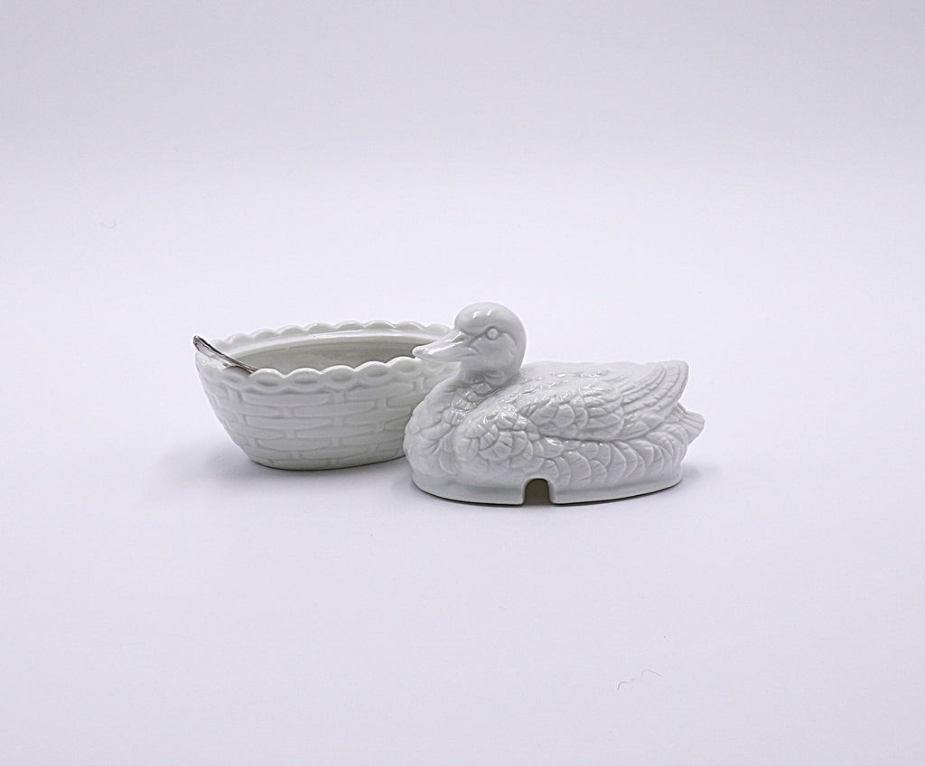Vintage Duck on Nest Sugar Bowl