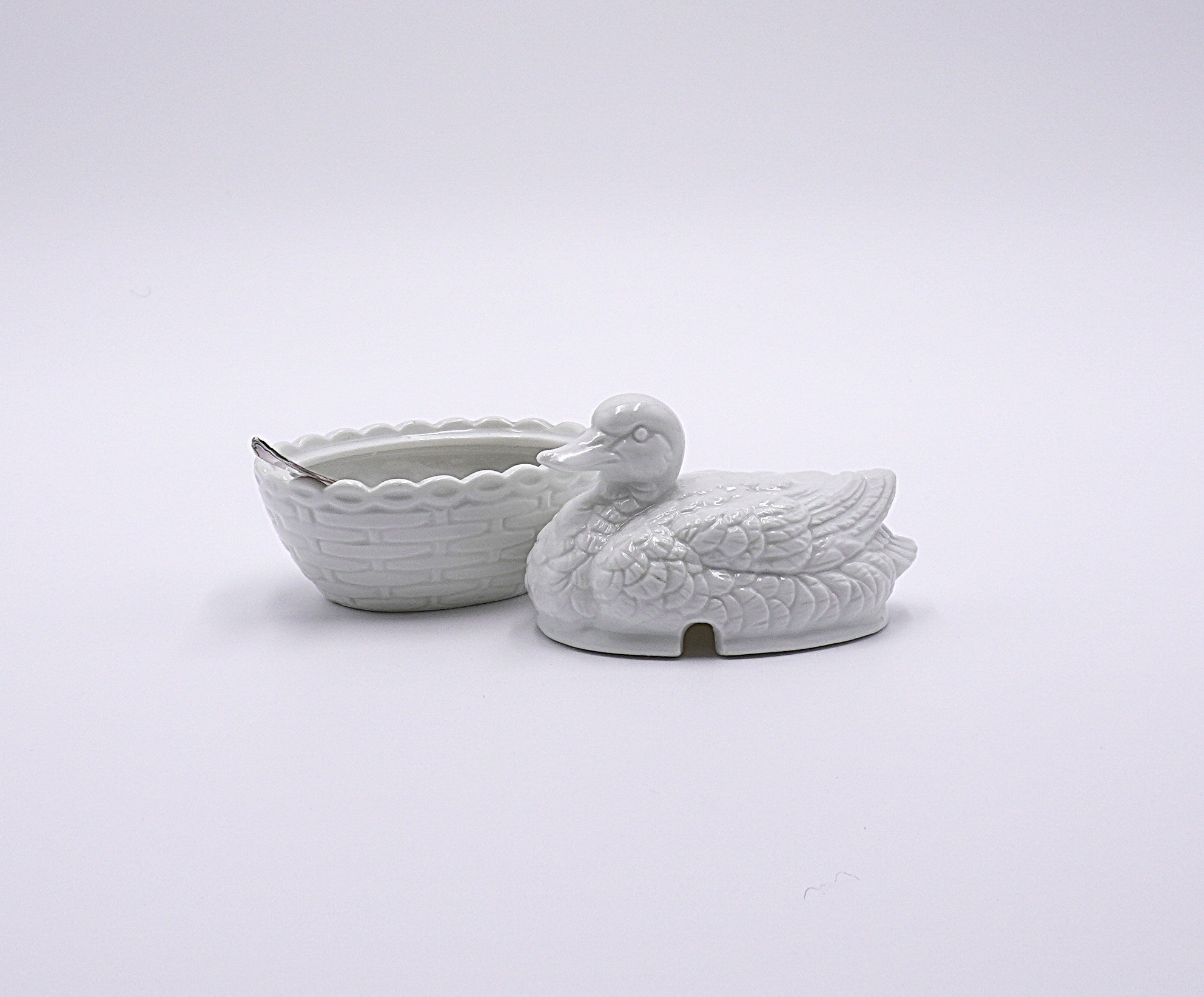 Vintage Duck on Nest Sugar Bowl